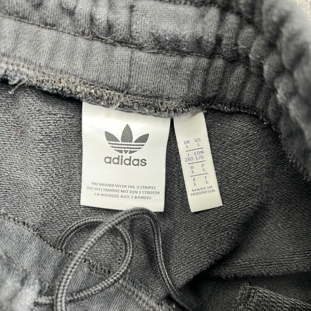 Adidas Originals Sweatpants Mens Large Black Trefoil Split Logo Joggers L - Picture 8 of 14